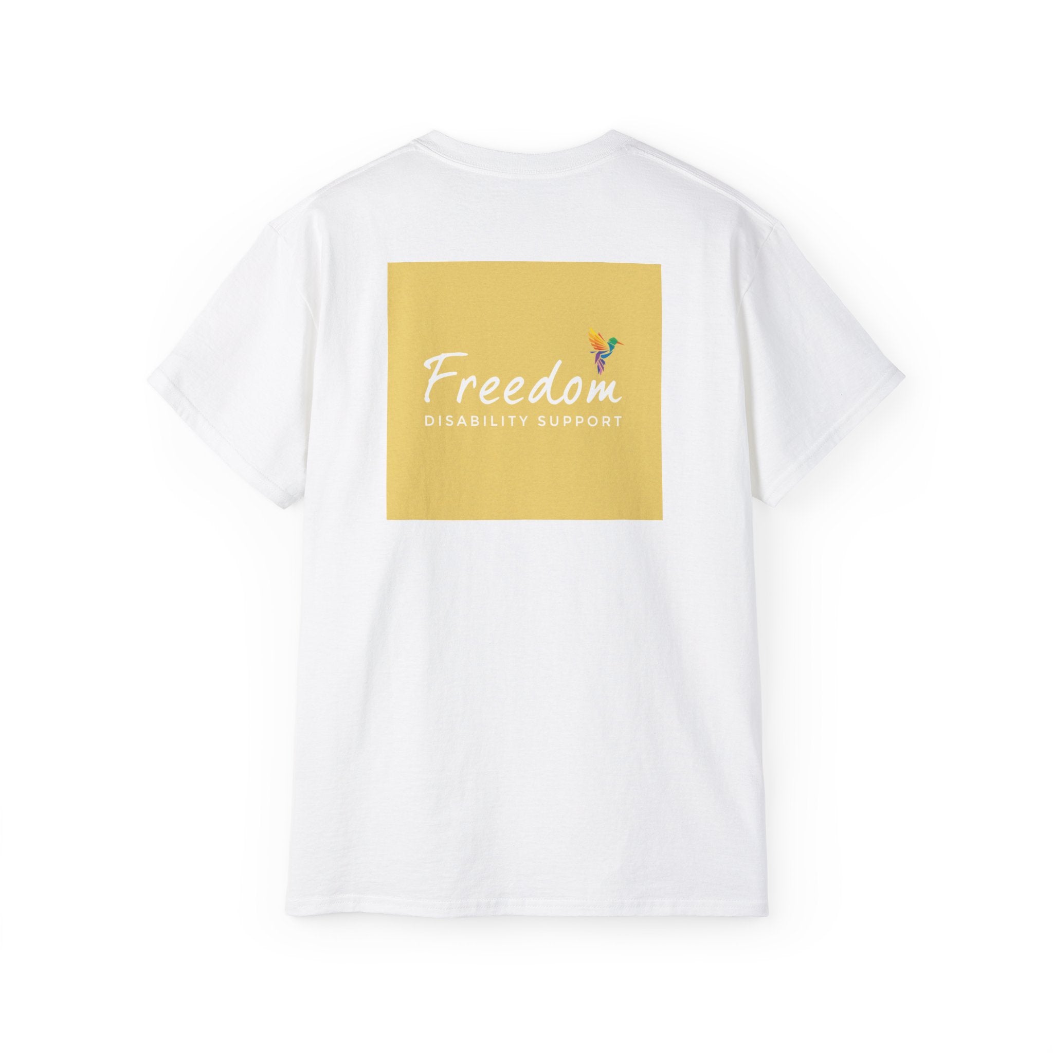 White/Yellow FRDM's Wardrobe T - Shirt